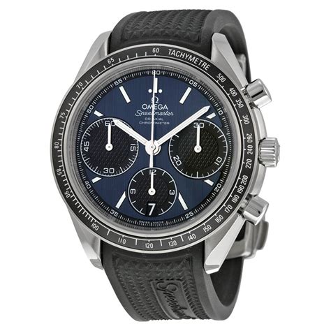 omega speedmaster watch blue face|Omega Speedmaster racing blue dial.